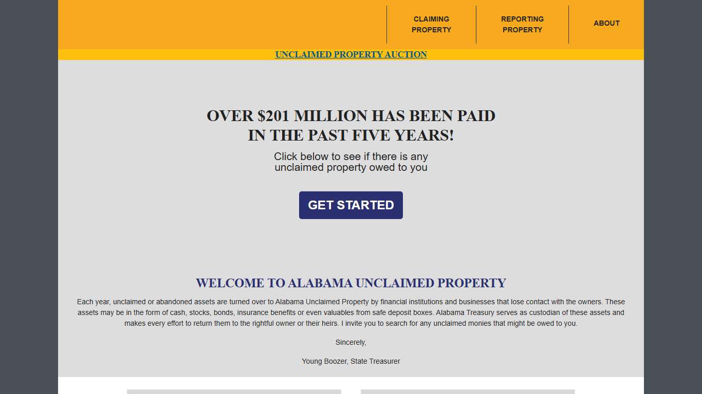 Alabama Unclaimed Property - Official State Website